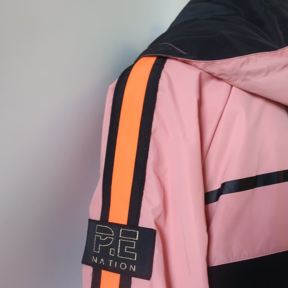 Womens Rei Nation Pink Black Hooded Full Zip Jacket XS * - Picture 6 of 9